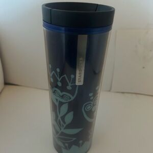 Starbucks blue poppy 2013 acrylic cold cup tumbler 16 0z
